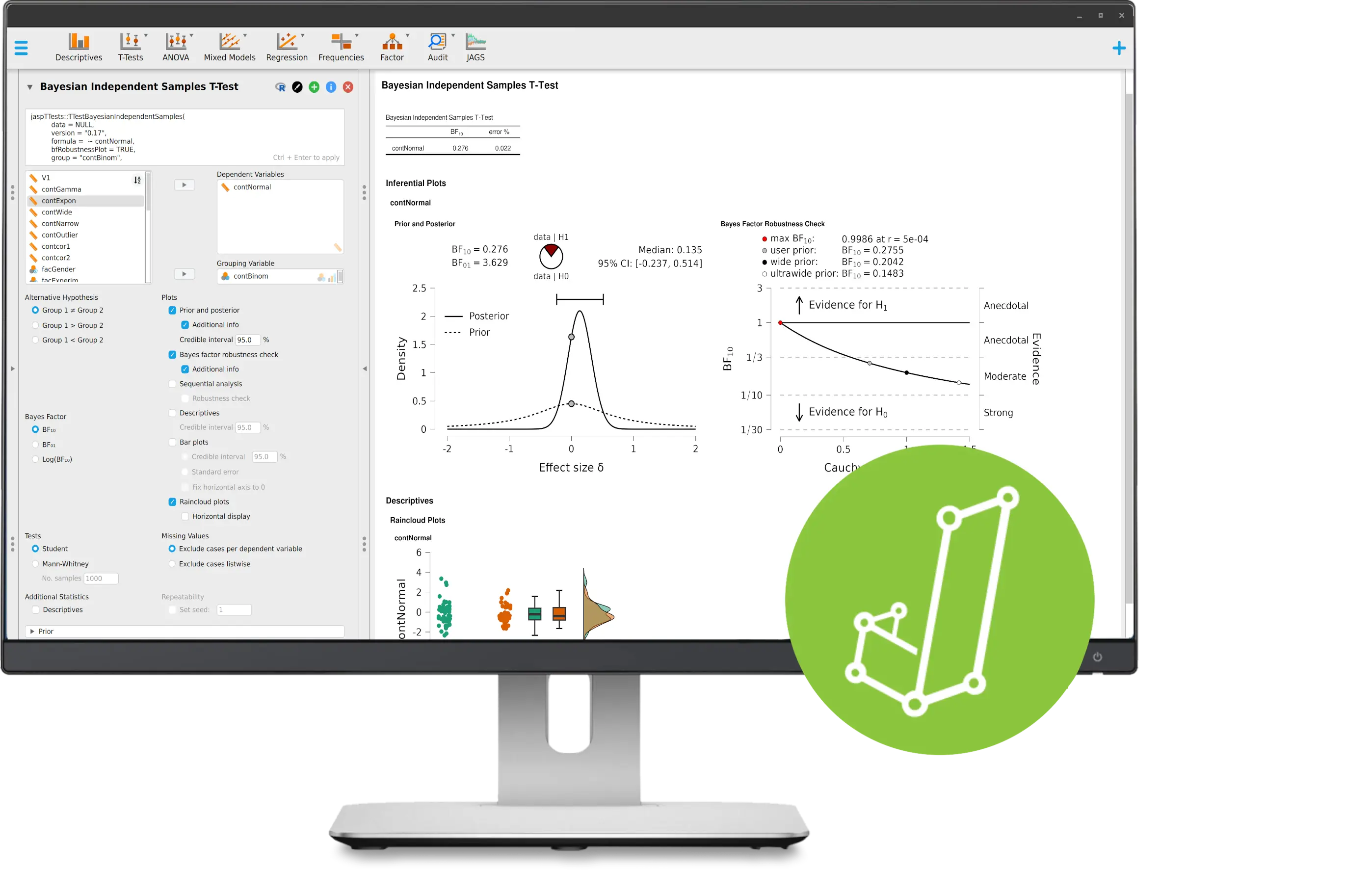 JASP – Free and User-Friendly Statistical Software