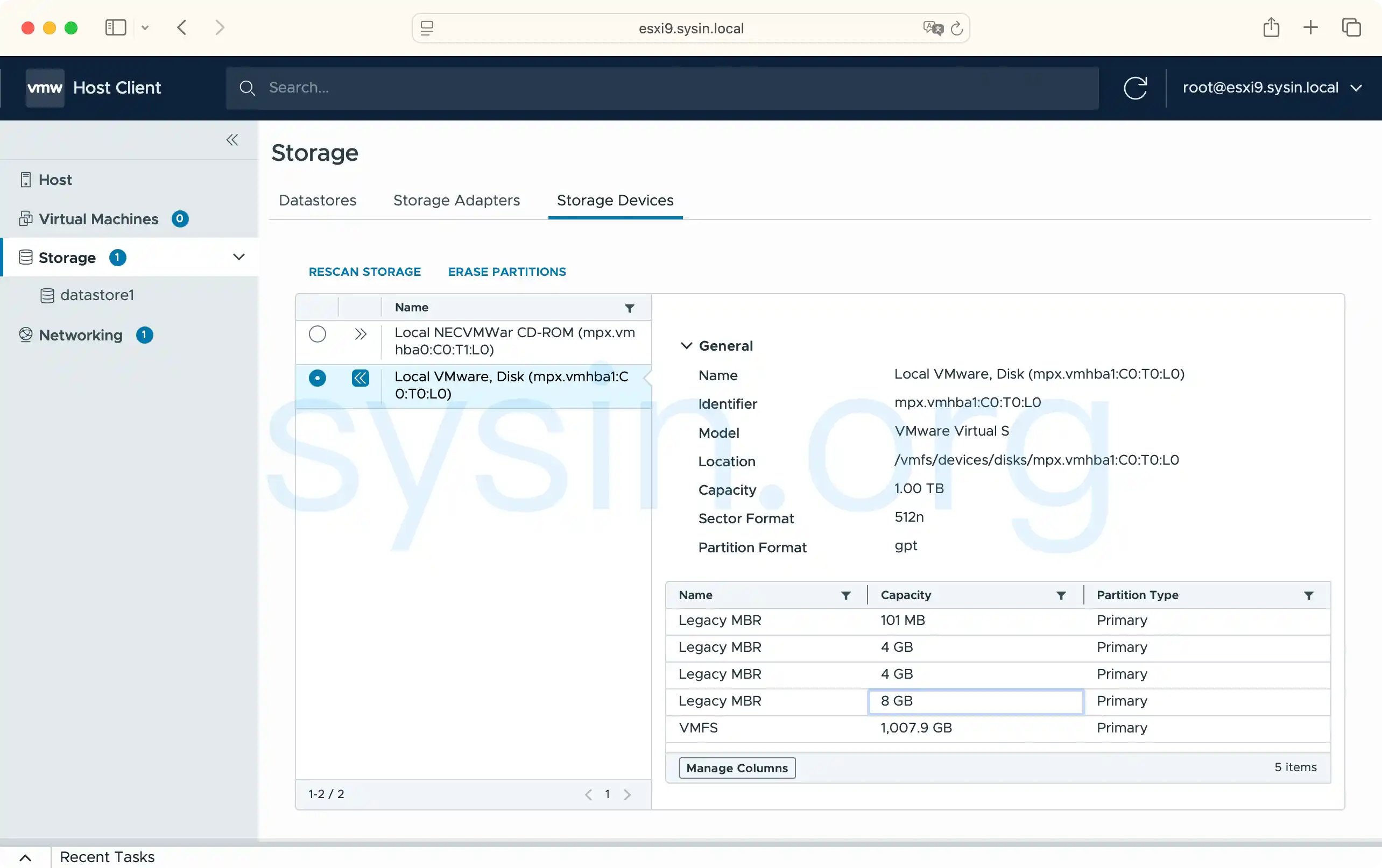ESXi 9 VMFSL