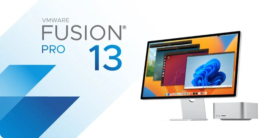 Fusion 13 running Windows 11 and 6 other Linux virtual machines on an Mac Studio